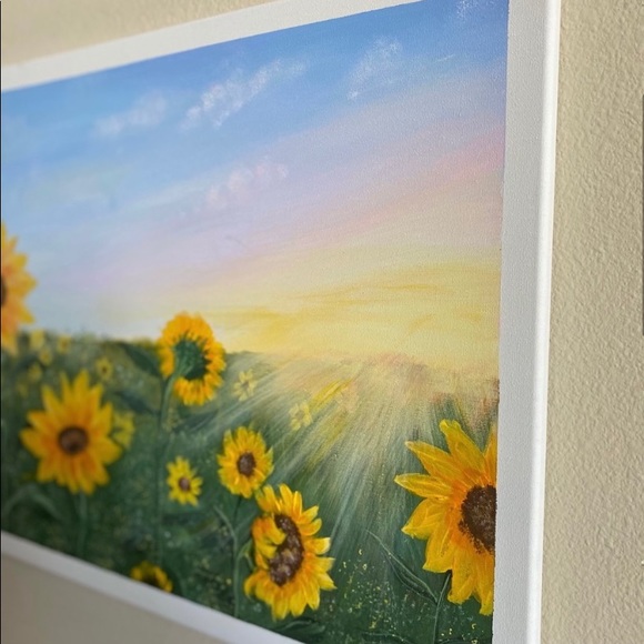 Sunflower field painting - Picture 2 of 3
